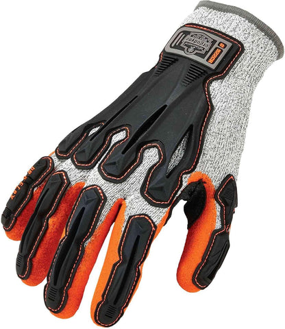 Nitrile Dipped Work Gloves, Cut Resistant, Cut Level A3, Back Hand Impact Protection, ProFlex 922CR, Gray, Extra Large