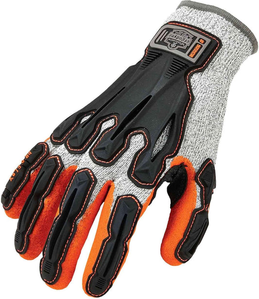 Nitrile Dipped Work Gloves, Cut Resistant, Cut Level A3, Back Hand Impact Protection, ProFlex 922CR, Gray, Extra Large