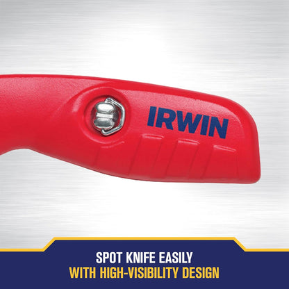 Utility Knife, Self-Retracting for Safety (2088600), Red