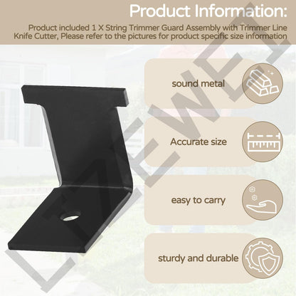 351122001 String Trimmer Guard Assembly with Trimmer Line Knife Cutter for Ryobi Guard P2008 P2008VNM P2080 Trimmer/Edger