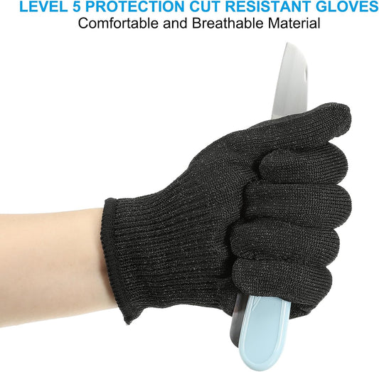 Cut Resistant Gloves, Level 5 Protection Anti Cutting Gloves Cut Proof Gloves for Kitchen Carving Working