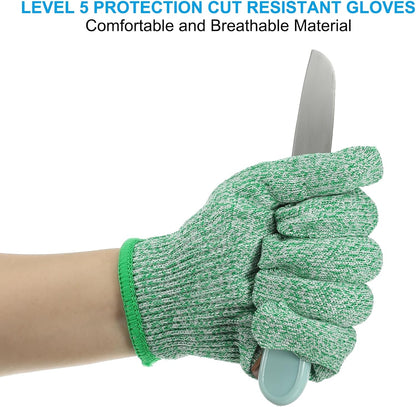 Cut Resistant Gloves, Level 5 Protection Anti Cutting Gloves Cut Proof Gloves for Kitchen Carving Working
