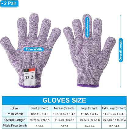 Cut Resistant Gloves, Level 5 Protection Anti Cutting Gloves Cut Proof Gloves for Kitchen Carving Working