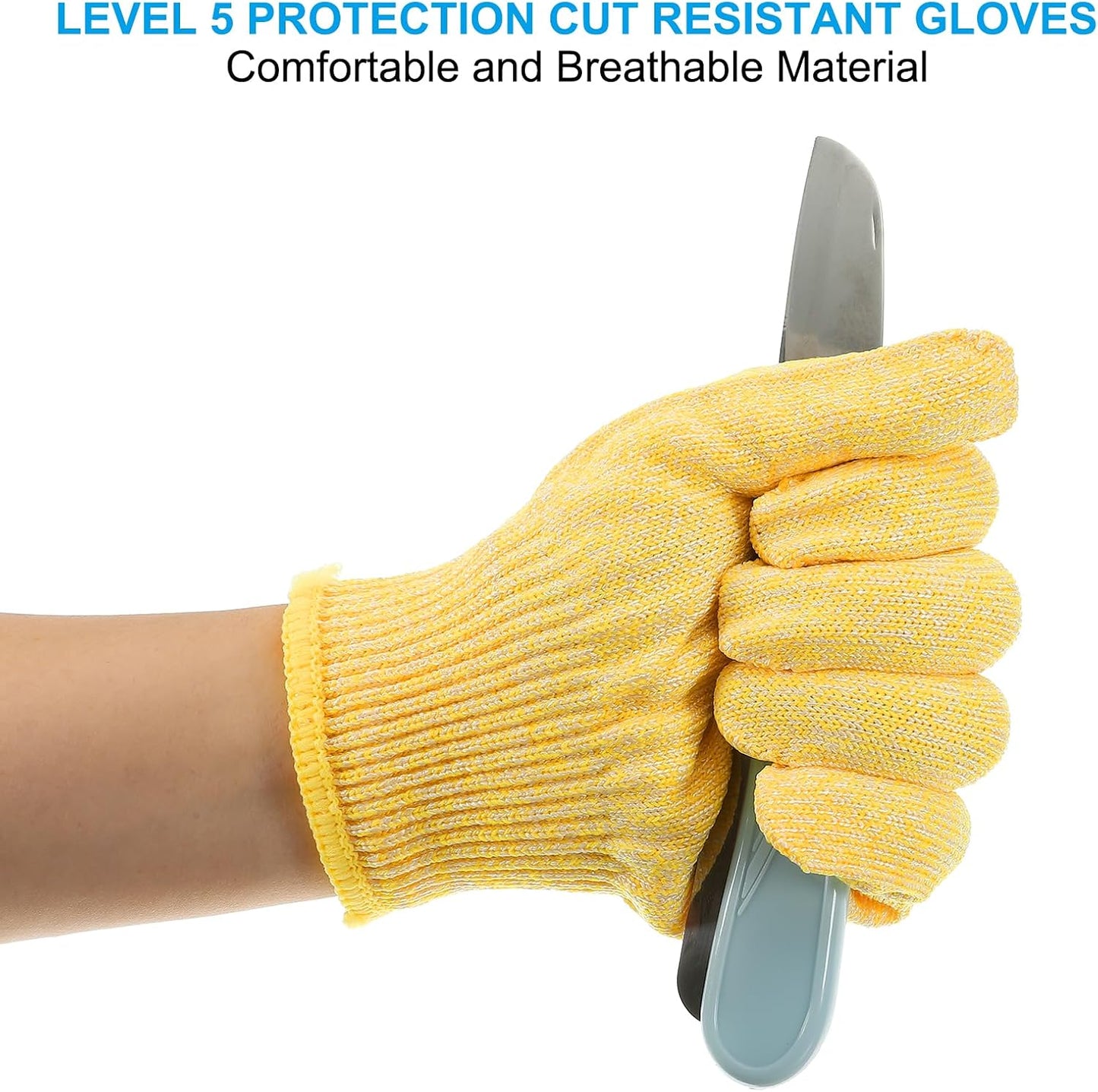 Cut Resistant Gloves, Level 5 Protection Anti Cutting Gloves Cut Proof Gloves for Kitchen Carving Working