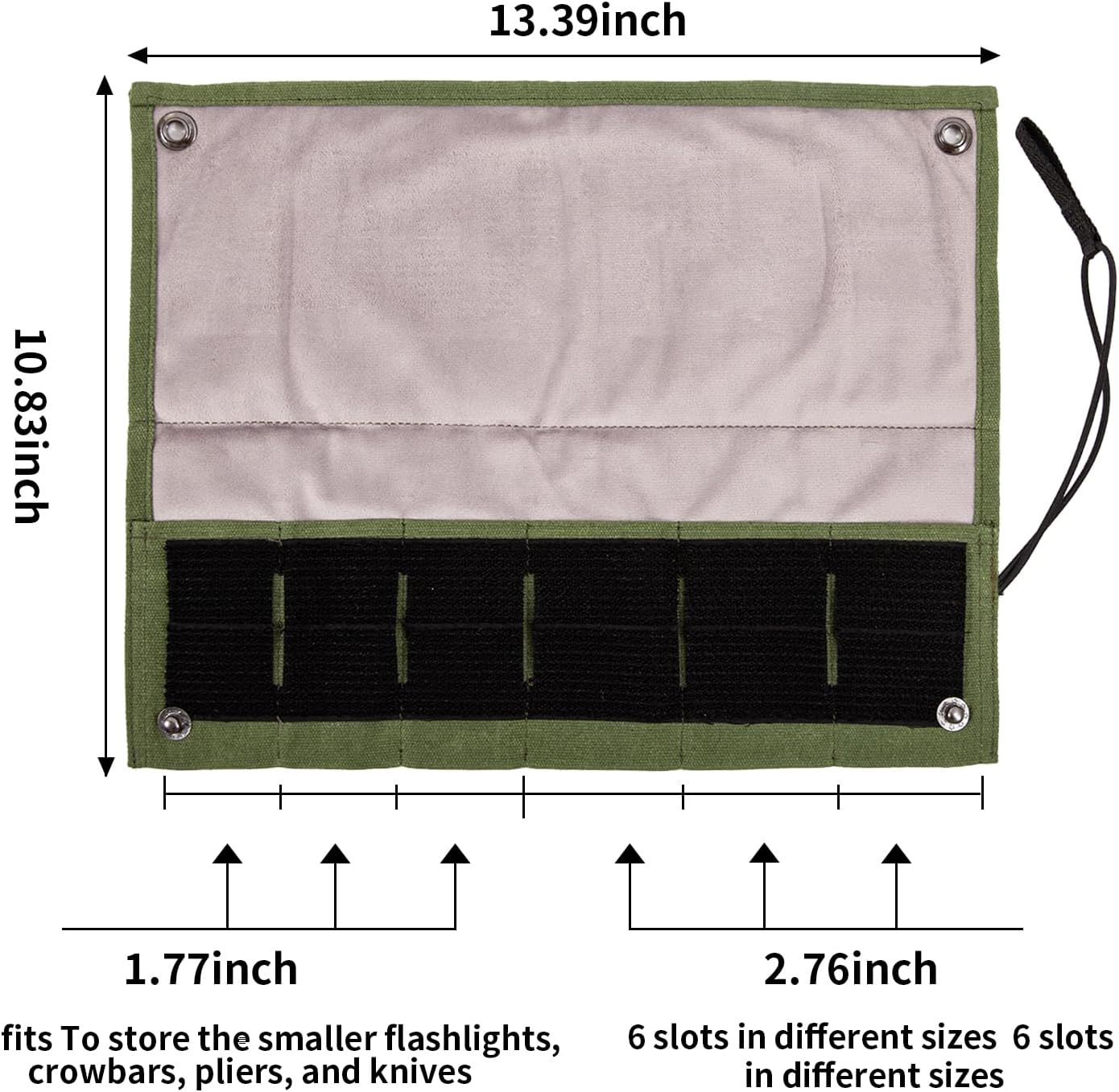 Pocket Knife Display Bag,6 Slots with Pocket Knives, Folding Small Knife Storage Pouch, Knife Roll Bag Organizer, Knives Roll Collection Protector Bag, Tactical Outdoor for EDC Mini Knife Bags