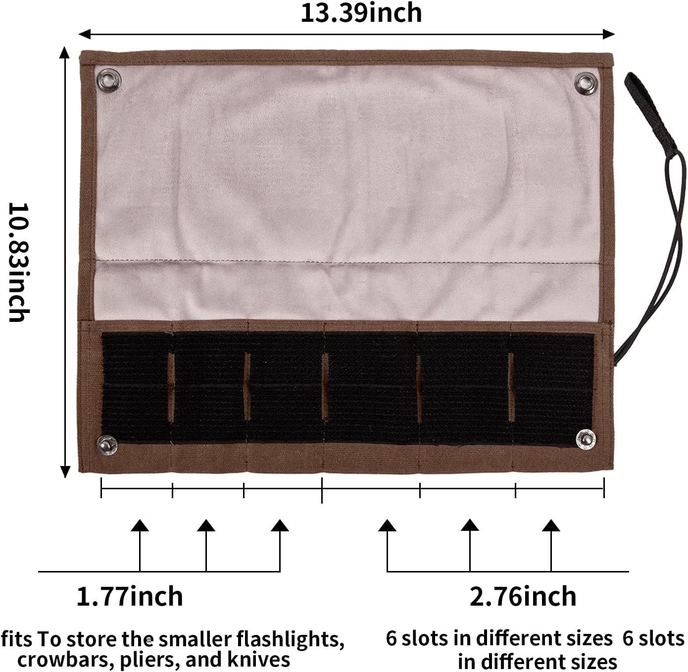 Pocket Knife Display Bag,6 Slots with Pocket Knives, Folding Small Knife Storage Pouch, Knife Roll Bag Organizer, Knives Roll Collection Protector Bag, Tactical Outdoor for EDC Mini Knife Bags