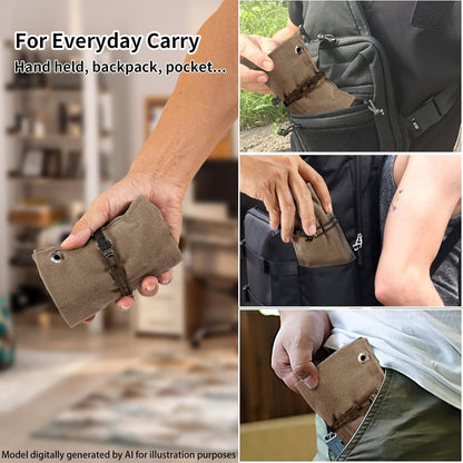 Pocket Knife Display Bag,6 Slots with Pocket Knives, Folding Small Knife Storage Pouch, Knife Roll Bag Organizer, Knives Roll Collection Protector Bag, Tactical Outdoor for EDC Mini Knife Bags