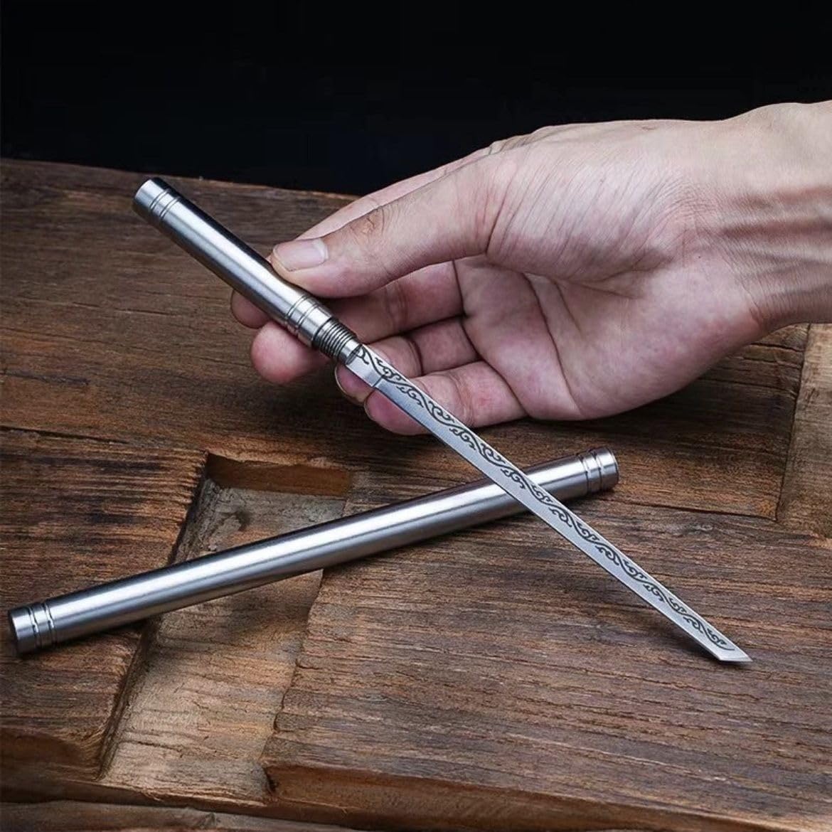 Stainless Steel Fruit Knife with Screw-Lock Sheath, 5.3 oz, Gift Box