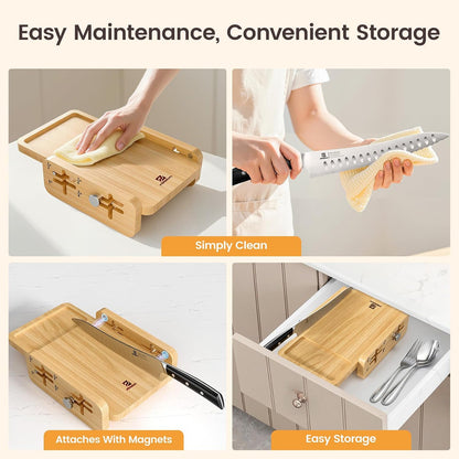 Resharpenable Bread Knife for Homemade Bread, 8 Inch