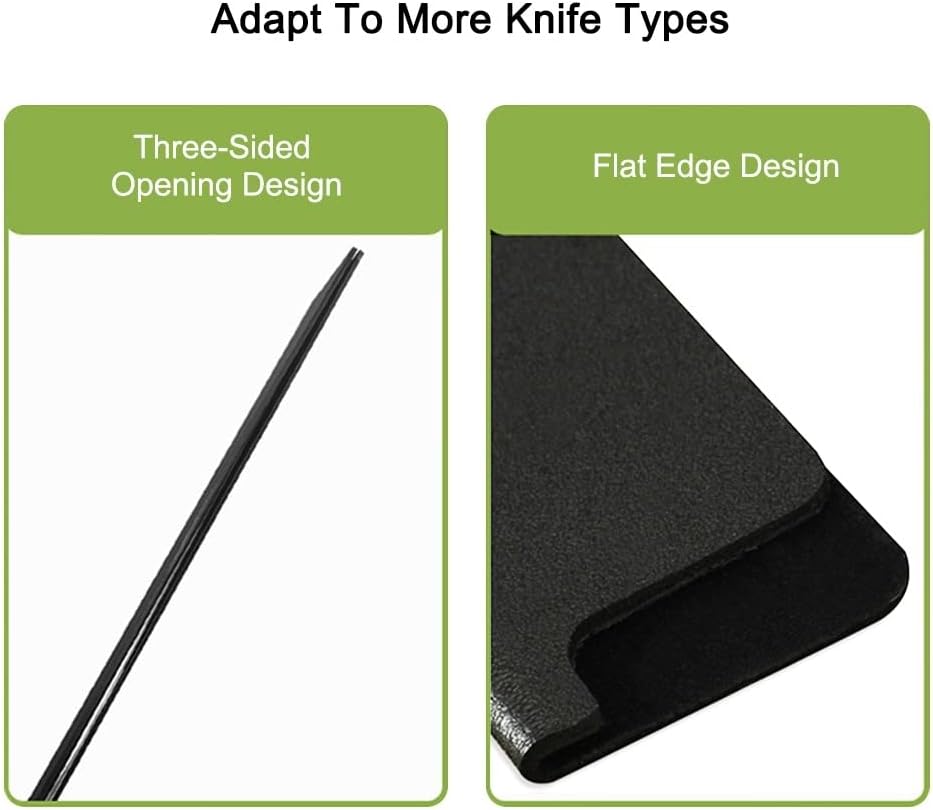 Knife Edge Guards, 5"/6.5"/8"/9.5" Blade Protector Knife Holder Sleeve for Chef Knife (Knife Not Included)