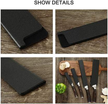 Knife Edge Guards, 5"/6.5"/8"/9.5" Blade Protector Knife Holder Sleeve for Chef Knife (Knife Not Included)