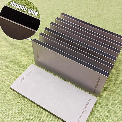4 Pcs Diamond Sharpening Stone Set, Diamond Plate Sharpening Stone for Kitchen Sharpening (SET-E)