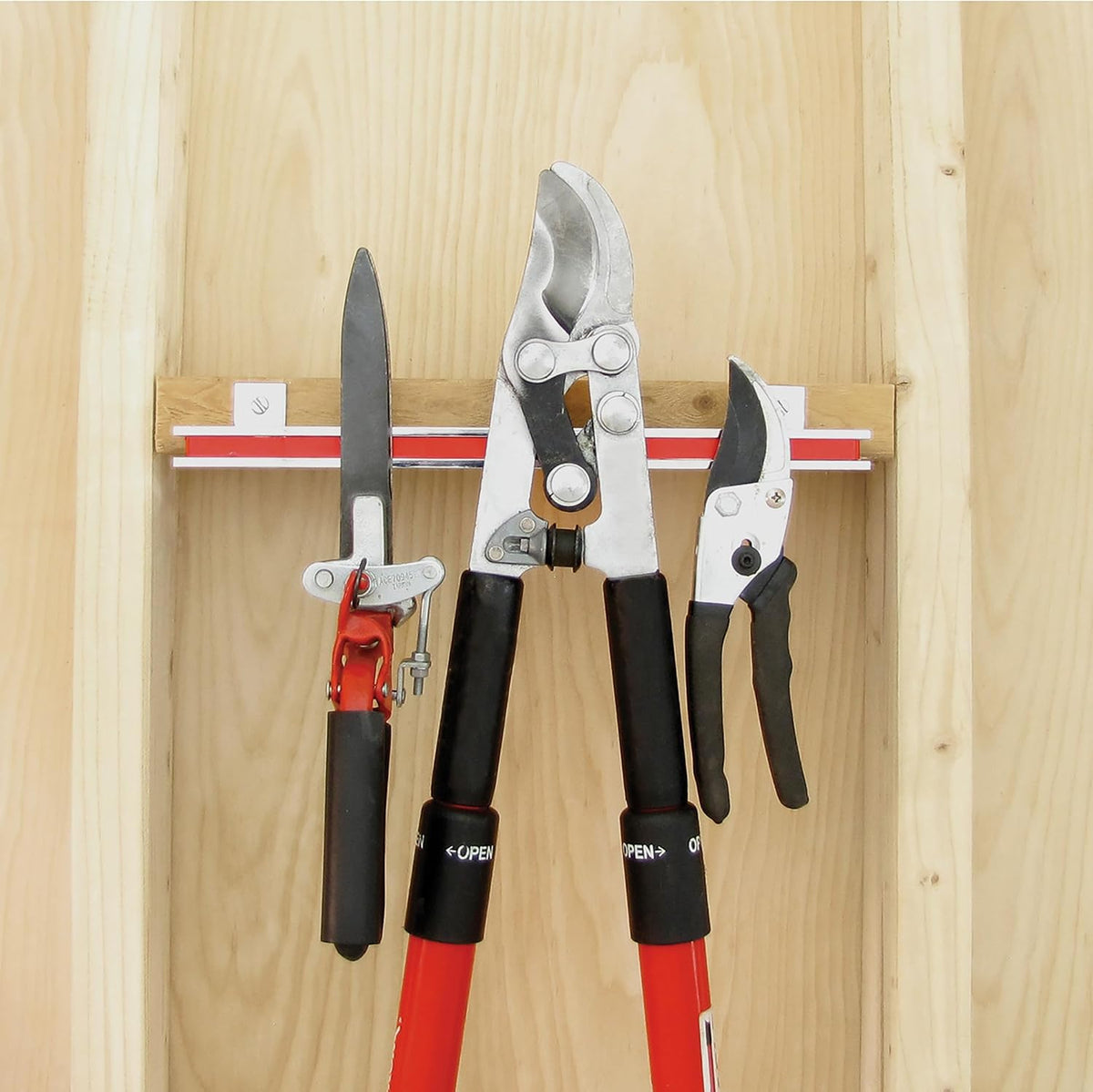 6" Magnetic Bar Tool Organizer - Easy to Install Magnet Storage Holder for House, Garage, Shed, or Job Site - Black Powder Coat