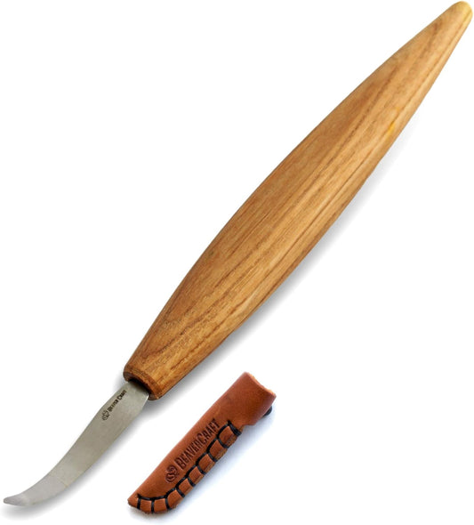 Wood Carving Hook knife SK4s Long 2.4'' - Spoon Carving Tools – Spoon Whittling Knife for Professional Carvers & Beginners - Crooked Whittling Knives for Spoons Bowls Cups