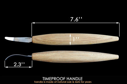 Wood Carving Hook knife SK4s Long 2.4'' - Spoon Carving Tools – Spoon Whittling Knife for Professional Carvers & Beginners - Crooked Whittling Knives for Spoons Bowls Cups