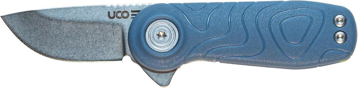 Tinkham Liner Lock Pocket Knife with D2 Steel Blade, Ocean Blue, 1.5 Inch Blade