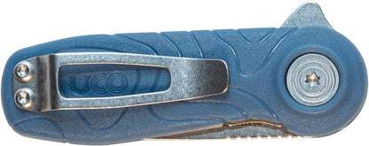 Tinkham Liner Lock Pocket Knife with D2 Steel Blade, Ocean Blue, 1.5 Inch Blade