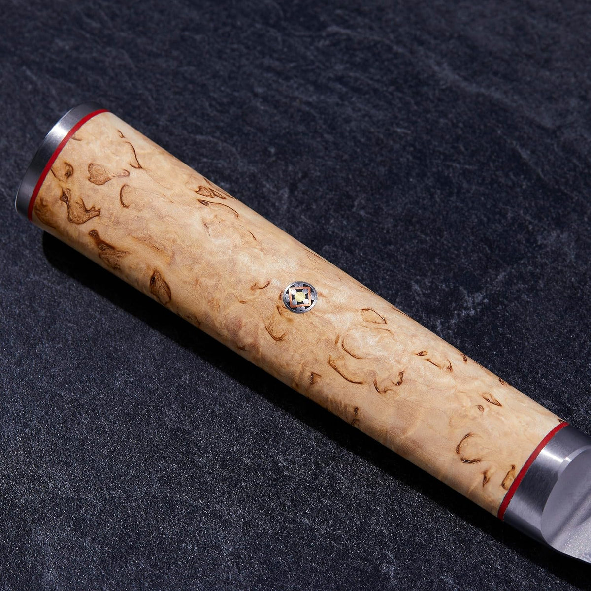 Miyabi Birchwood SG2 Japanese Chef's Knife, 8-inch, Chef's Kitchen Knife, Karelian Birch Handle, 100-layer flower Damascus pattern, Handcrafted in Seki, Japan