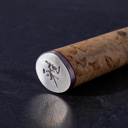 Miyabi Birchwood SG2 Japanese Chef's Knife, 8-inch, Chef's Kitchen Knife, Karelian Birch Handle, 100-layer flower Damascus pattern, Handcrafted in Seki, Japan