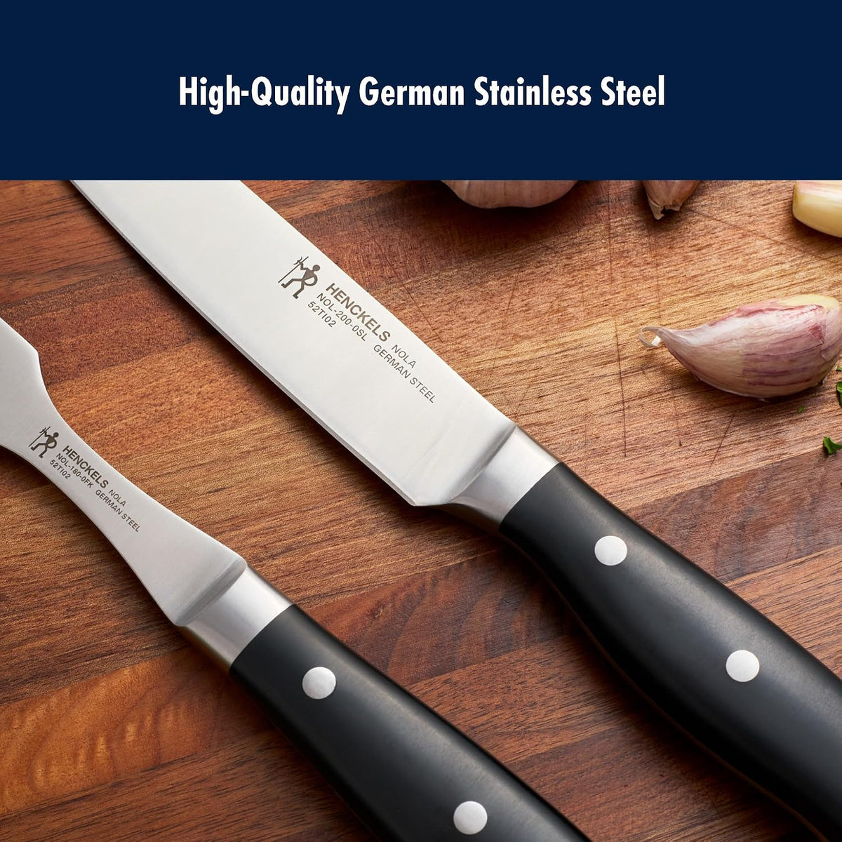 x EMERIL Lagasse The Nola Collection Razor-Sharp German 2-pc Carving Knife Set, Made in Company-Owned German Factory with Special Formula Steel perfected for almost 300 Years, Dishwasher Safe