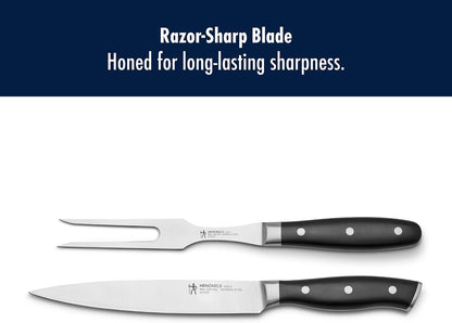 x EMERIL Lagasse The Nola Collection Razor-Sharp German 2-pc Carving Knife Set, Made in Company-Owned German Factory with Special Formula Steel perfected for almost 300 Years, Dishwasher Safe