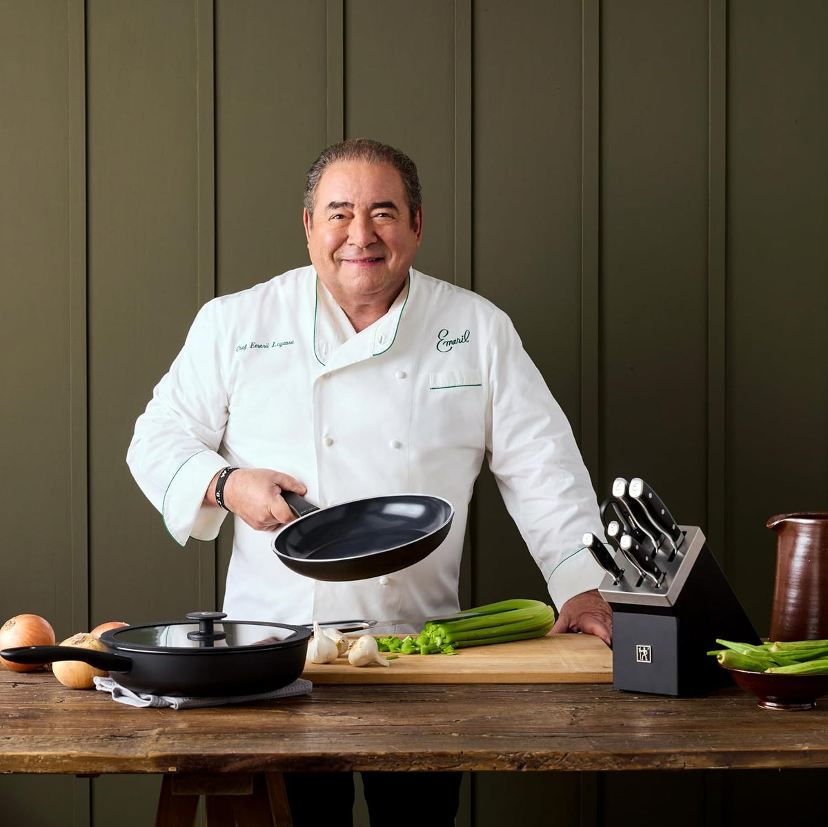 x EMERIL Lagasse The Nola Collection Razor-Sharp German 2-pc Carving Knife Set, Made in Company-Owned German Factory with Special Formula Steel perfected for almost 300 Years, Dishwasher Safe