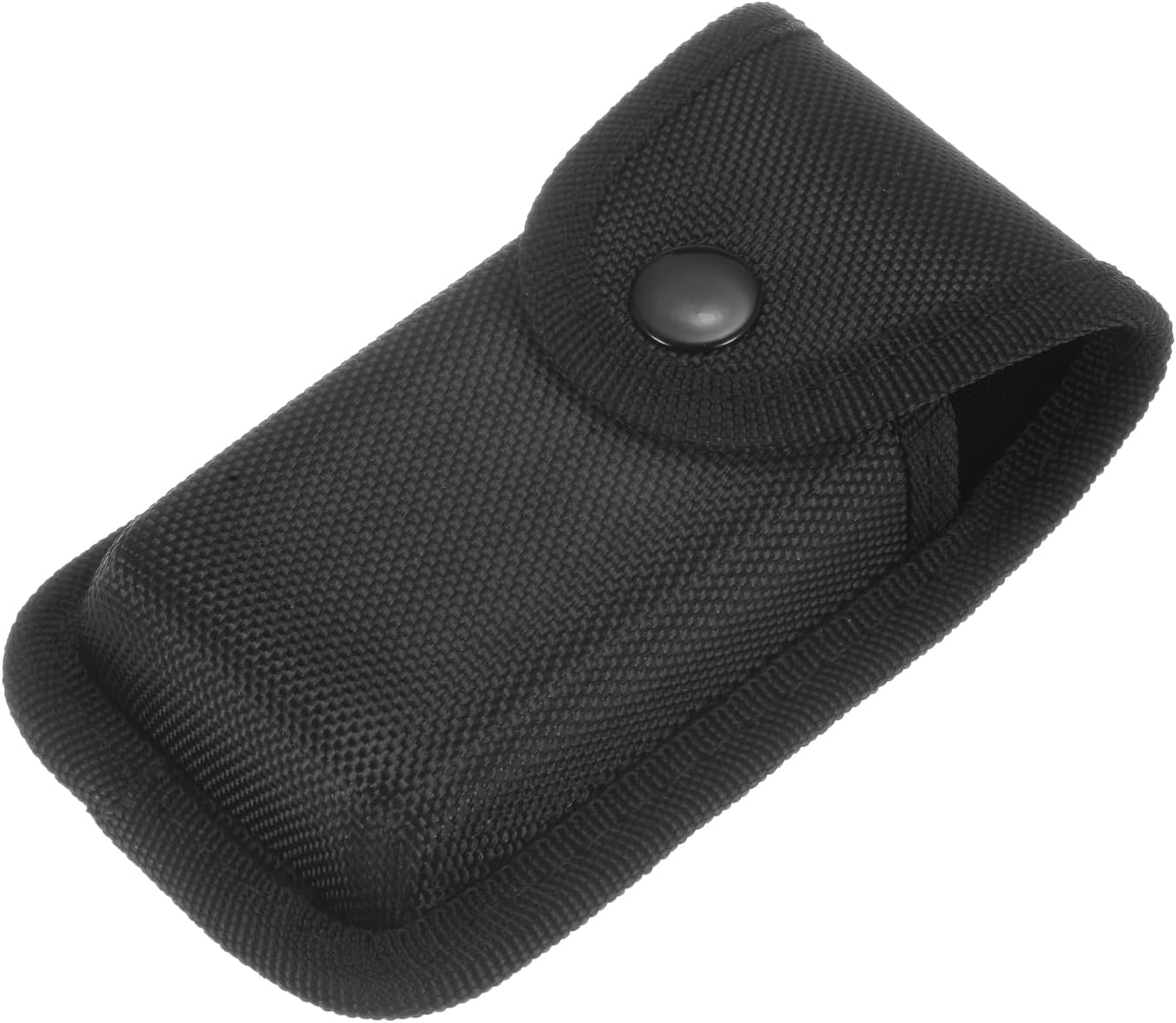 Nylon Pocket Knife Sheath 6.5" x 2.8" Horizontal Vertical Carry Belt Loop Multi-Tool Pouch Folding Knife Belt Sheath with Snap Closure for Outdoor Daily Use, Black