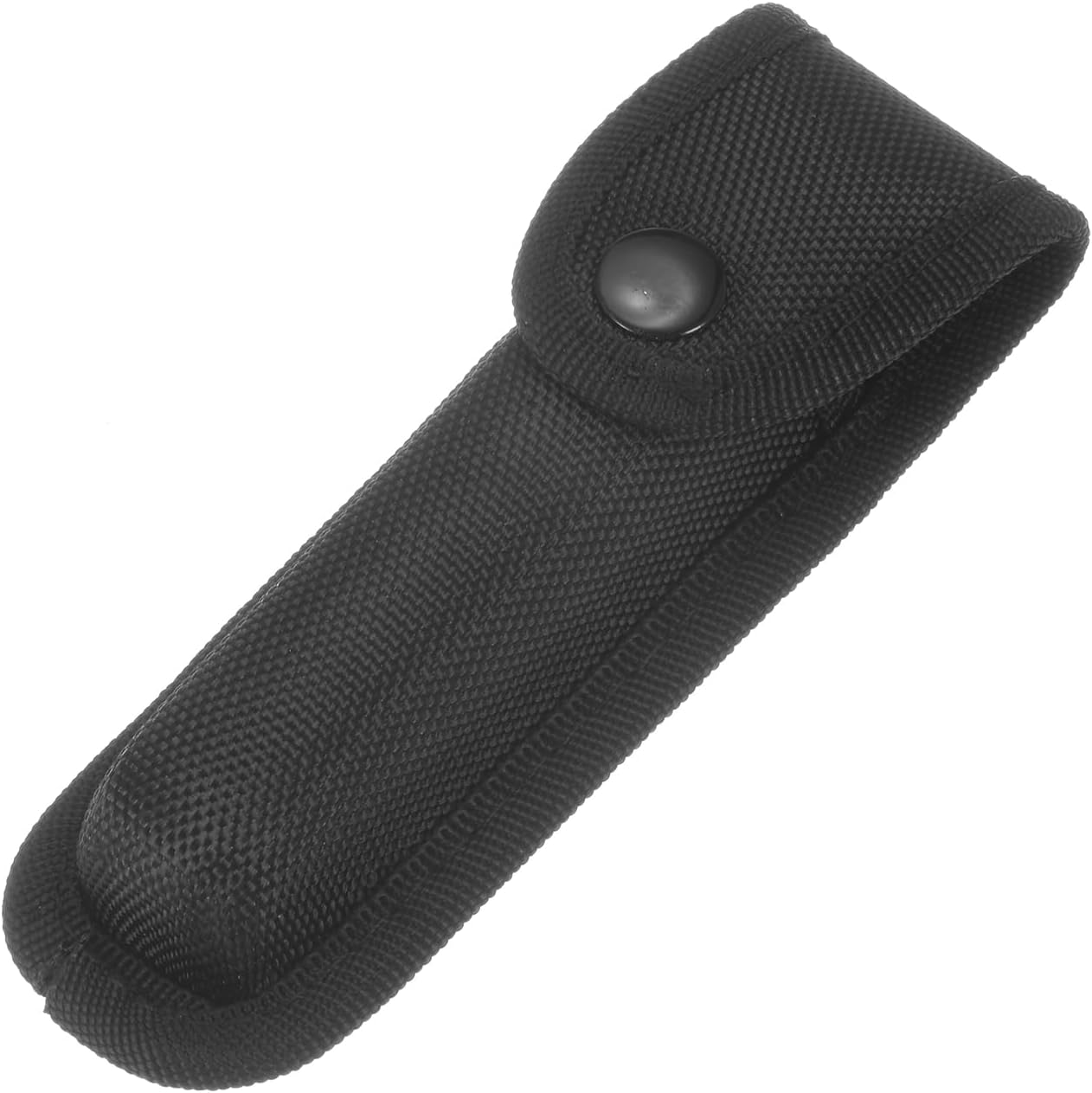 Nylon Pocket Knife Sheath 6.5" x 2.8" Horizontal Vertical Carry Belt Loop Multi-Tool Pouch Folding Knife Belt Sheath with Snap Closure for Outdoor Daily Use, Black