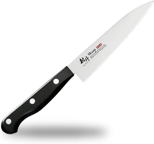 Kogyo Murato Sharp AUS-10 Petty Knife, 4.9 inches (125 mm), Three-Layer Steel, Dishwasher Safe, Made in Japan, Tsubamesanjo, Niigata, Black