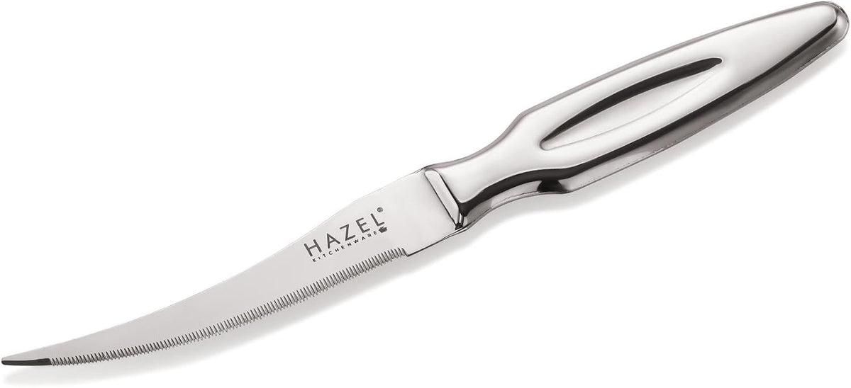 Stainless Steel Tomato Knife for Kitchen | Kitchen Knife with Handle, Silver