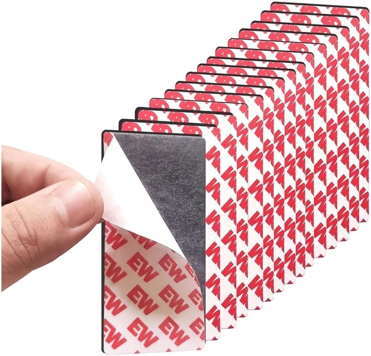 Strong Flexible Magnetic Tape,Rustproof SmFeN Heavy Duty Magnetic Strip with Strong Adhesive Backing, Magnet Strips Knife Tool Holder for Wall Organized(2"x4", 6Pack)