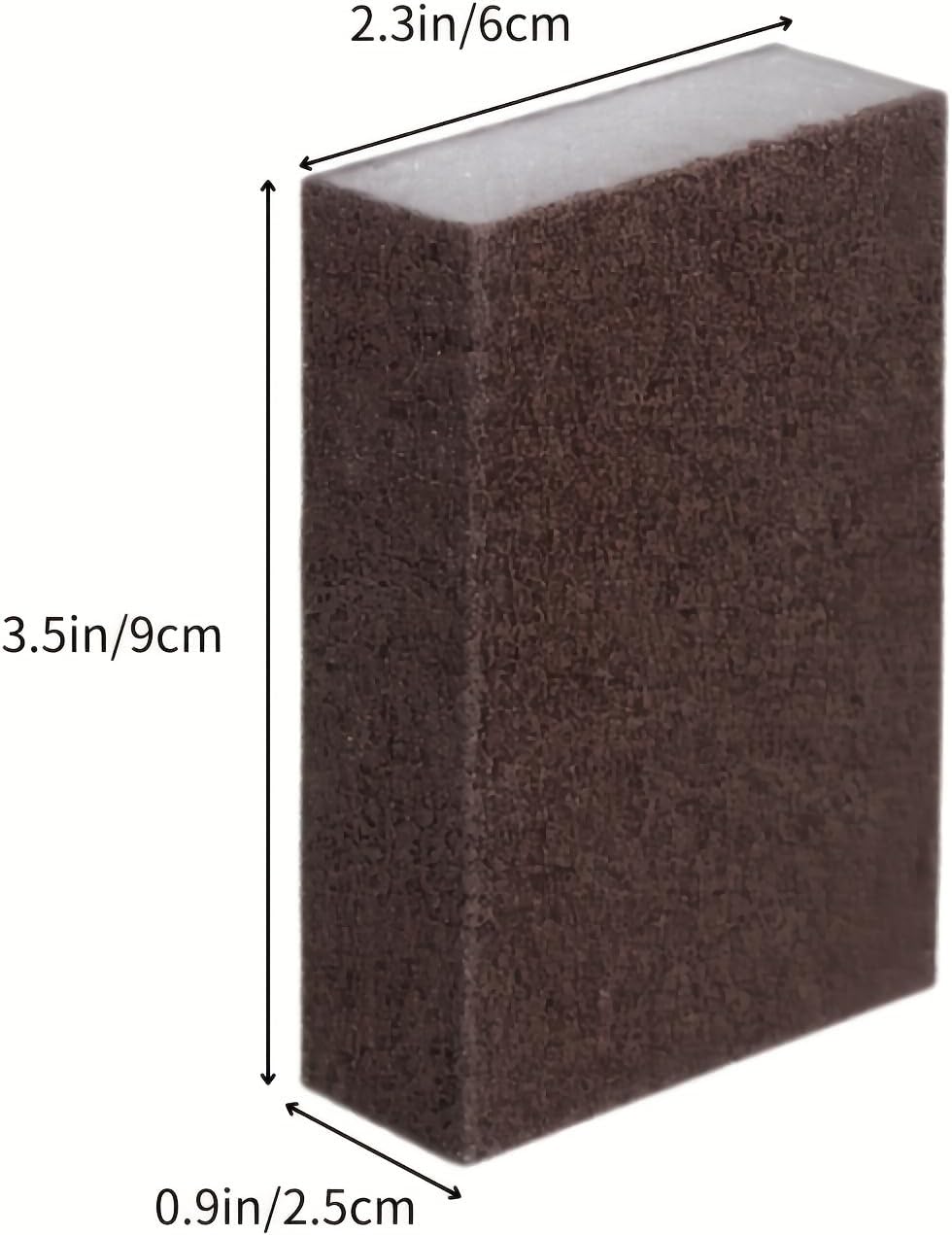 2-Piece Emery Cloth Magic Sponge Eraser Set - Heavy-Duty Scrubber for Limescale, Rust Removal in Kitchen, Bathroom, Floor & Outdoor Cleaning