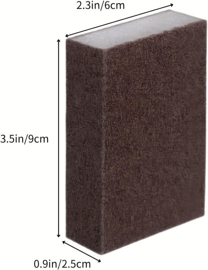2-Piece Emery Cloth Magic Sponge Eraser Set - Heavy-Duty Scrubber for Limescale, Rust Removal in Kitchen, Bathroom, Floor & Outdoor Cleaning