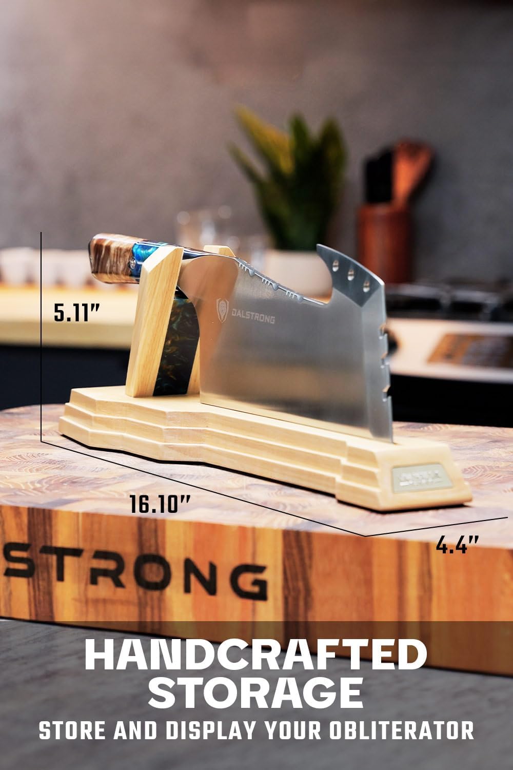 9" Meat Cleaver — Wood Display Stand & Sheath — 9CR18MOV Steel — For Heavy Butchering, Bone-In Cuts & Counter Display — Resin & Wood Handle, Valhalla Obliterator, customer support