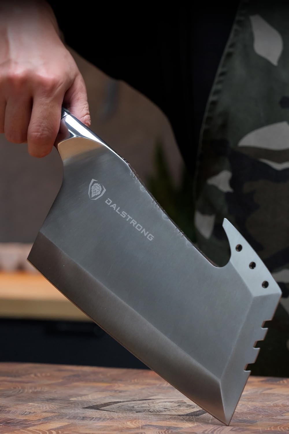 9" Meat Cleaver — Wood Display Stand & Sheath — 9CR18MOV Steel — For Heavy Butchering, Bone-In Cuts & Counter Display — Resin & Wood Handle, Valhalla Obliterator, customer support