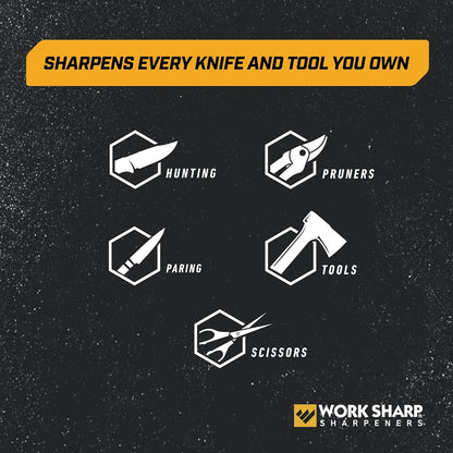 Handheld Pivot Pro Knife and Tool Sharpener, WSHHDPVT, Black