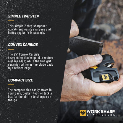 Handheld Pivot Pro Knife and Tool Sharpener, WSHHDPVT, Black