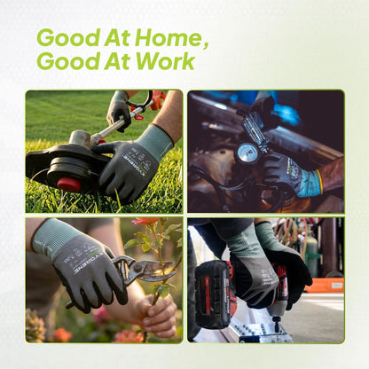 00-840 Cut Resistant Work Gloves – Large, 12 Pairs | 18-gauge Kyorene Pro graphene gloves with touchscreen nitrile-coated palms for construction, industrial and everyday use.