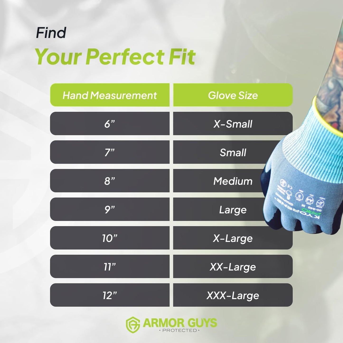 00-840 Cut Resistant Work Gloves – Large, 12 Pairs | 18-gauge Kyorene Pro graphene gloves with touchscreen nitrile-coated palms for construction, industrial and everyday use.