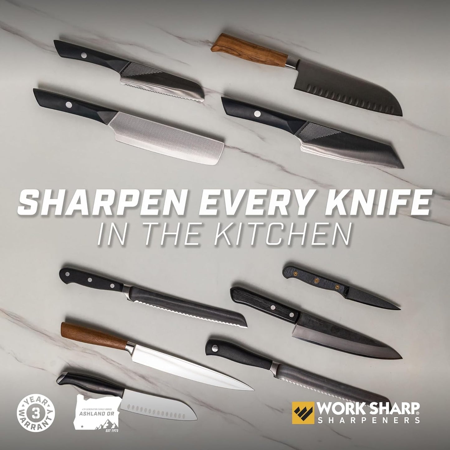 Electric Kitchen Knife Sharpener - Get knives ready for cookouts and BBQ's- Fits in Kitchen Drawer, Sharpens every time, fast & easy
