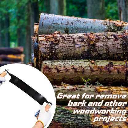 10 Inches Draw Knife Debarking Tool for Woodworking, Straight Draw Shave Knife Wood Carving Hand Tool for Tree Bending Broach Peeling, Whittling, Shaping, Detailing, Stripping