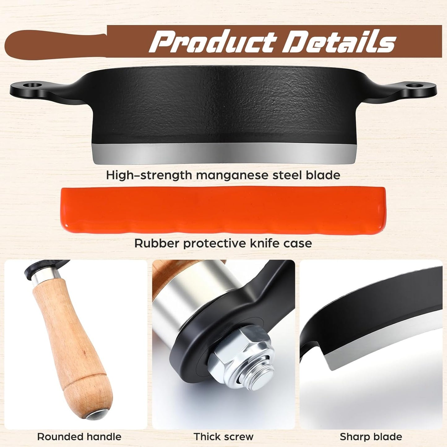 10 Inches Draw Knife Debarking Tool for Woodworking, Straight Draw Shave Knife Wood Carving Hand Tool for Tree Bending Broach Peeling, Whittling, Shaping, Detailing, Stripping