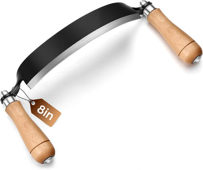 10 Inches Draw Knife Debarking Tool for Woodworking, Straight Draw Shave Knife Wood Carving Hand Tool for Tree Bending Broach Peeling, Whittling, Shaping, Detailing, Stripping