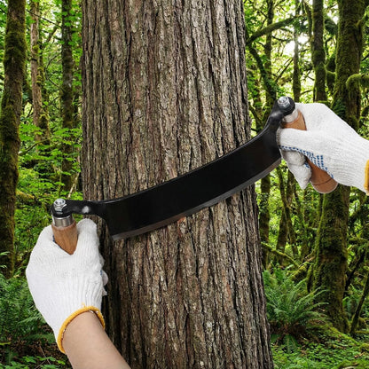 10 Inches Draw Knife Debarking Tool for Woodworking, Straight Draw Shave Knife Wood Carving Hand Tool for Tree Bending Broach Peeling, Whittling, Shaping, Detailing, Stripping