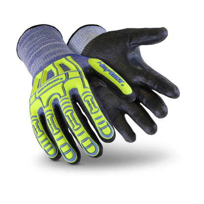Cut-Resistant Impact Protection PU Palm Work Gloves | Rig Lizard® Series 2095 | Large