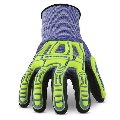 Cut-Resistant Impact Protection PU Palm Work Gloves | Rig Lizard® Series 2095 | Large
