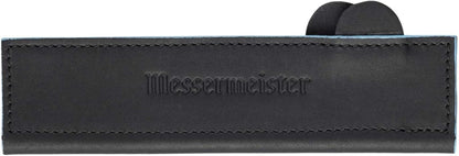 6.5" Black Magnetic Leather Edge-Guard - Handcrafted, Stylish & Functional Safety Accessory for Knife - 2 Blade Entry Notches - 6.5" x 1.625"