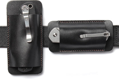 Pocket Knife Sheath for Horizontal Belt Carry, EDC Multitool Folding Knife Verical & Horizontal Belt Holder Holster with Belt Loop VPKS