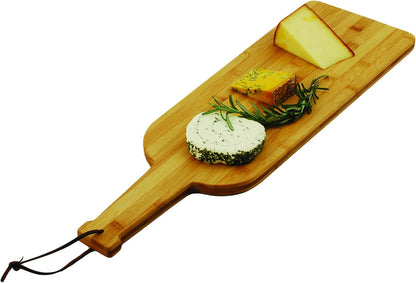 Camembert Cheese Board and Tool Set - Wooden Cheese Platter Tray and Stainless Steel Knives, Circular Wood Serving Board Gift Set - House Gift, Gift for Couples, Bridal Shower Gift