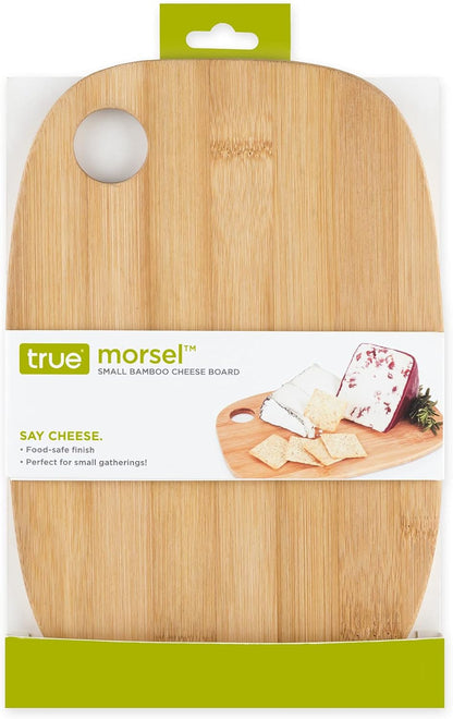 Camembert Cheese Board and Tool Set - Wooden Cheese Platter Tray and Stainless Steel Knives, Circular Wood Serving Board Gift Set - House Gift, Gift for Couples, Bridal Shower Gift